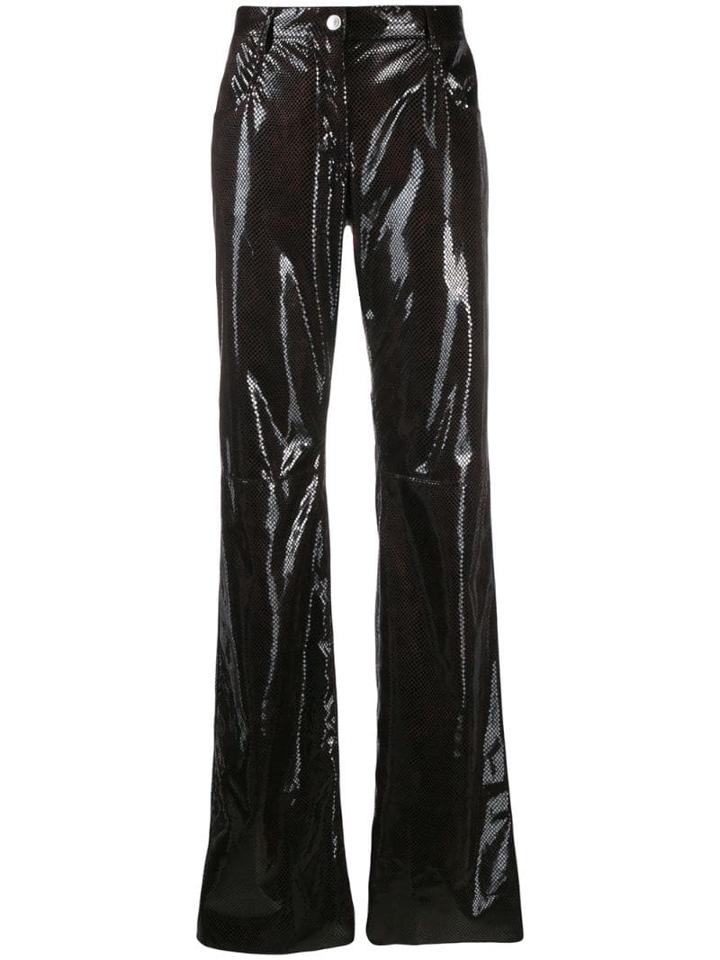Msgm Python Print Trousers - Brown