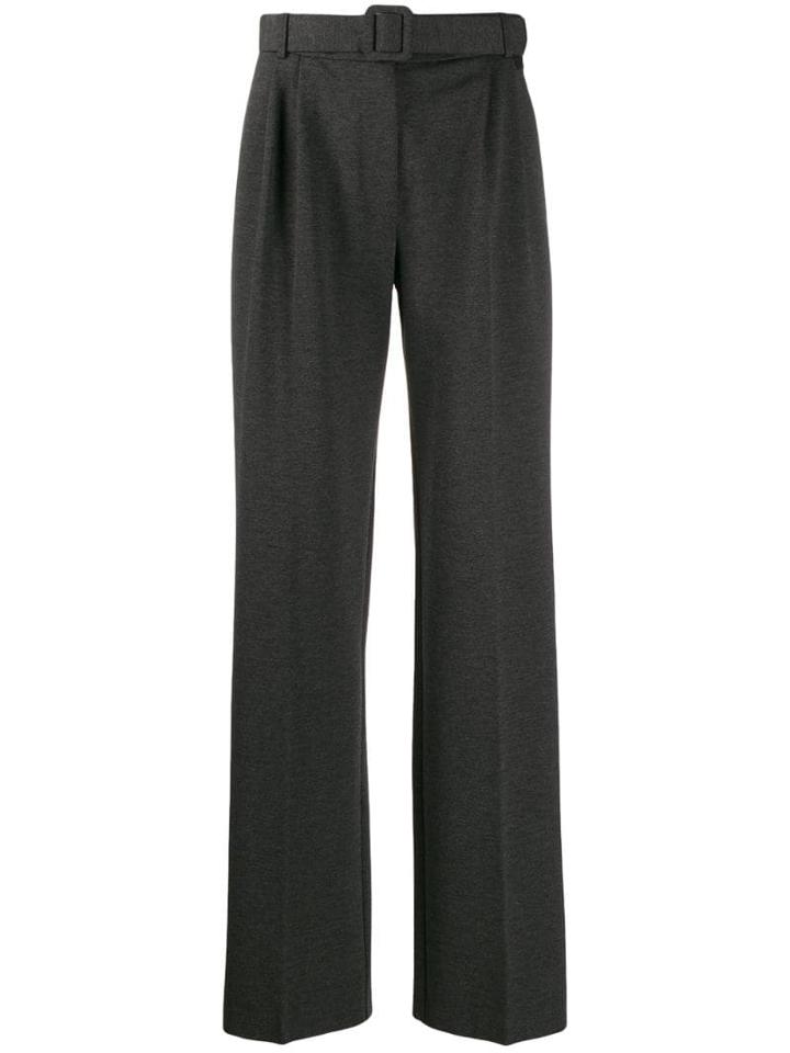 Be Blumarine Straight-leg Trousers - Grey