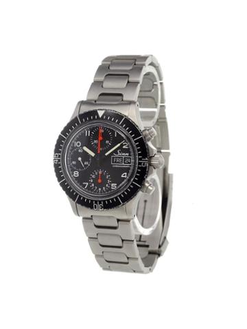 Sinn '256 Chronograph' Analog Watch, Adult Unisex, Stainless Steel