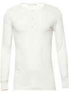 Merz B. Schwanen Henley T-shirt, Men's, Size: Medium, Nude/neutrals, Cotton/viscose