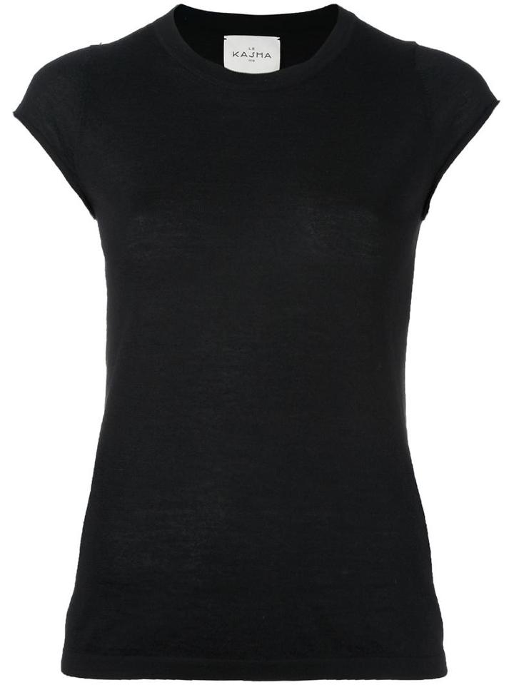 Le Kasha 'haiti' Knit T-shirt, Women's, Size: Small, Black, Cashmere