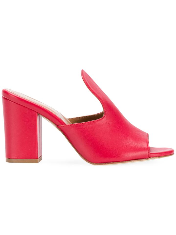 Paris Texas Classic Mules - Red