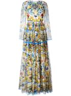 Dolce & Gabbana Majolica Print Long Dress