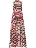 Aje. Sleeveless Printed Maxi Dress - Pink & Purple