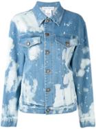 Melampo - Koi Carp Embroidered Denim Jacket - Women - Cotton/polyester/spandex/elastane - 40, Blue, Cotton/polyester/spandex/elastane