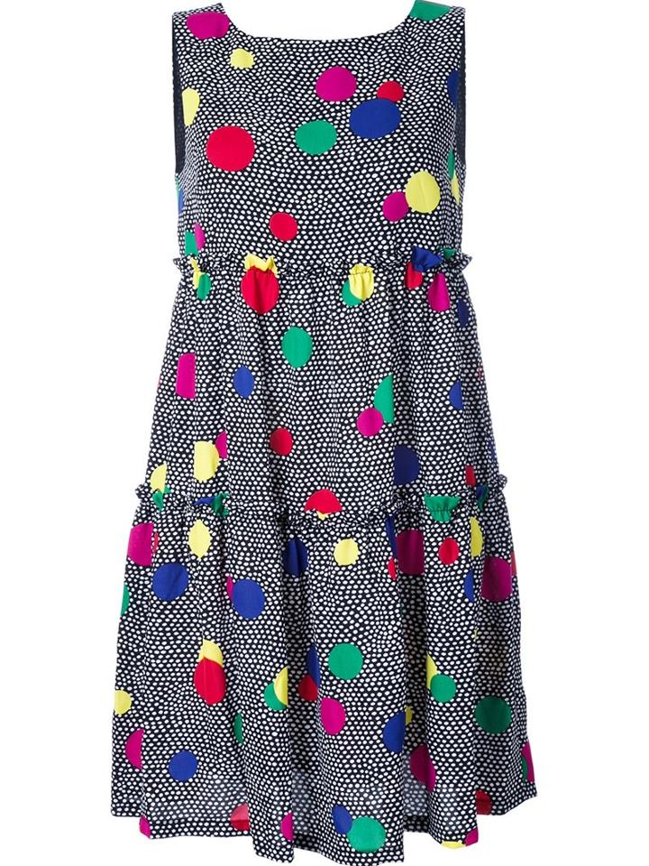 Boutique Moschino Printed Flared Dress, Women's, Size: 48, Polyester