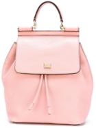 Dolce & Gabbana Sicily Backpack, Pink/purple, Calf Leather