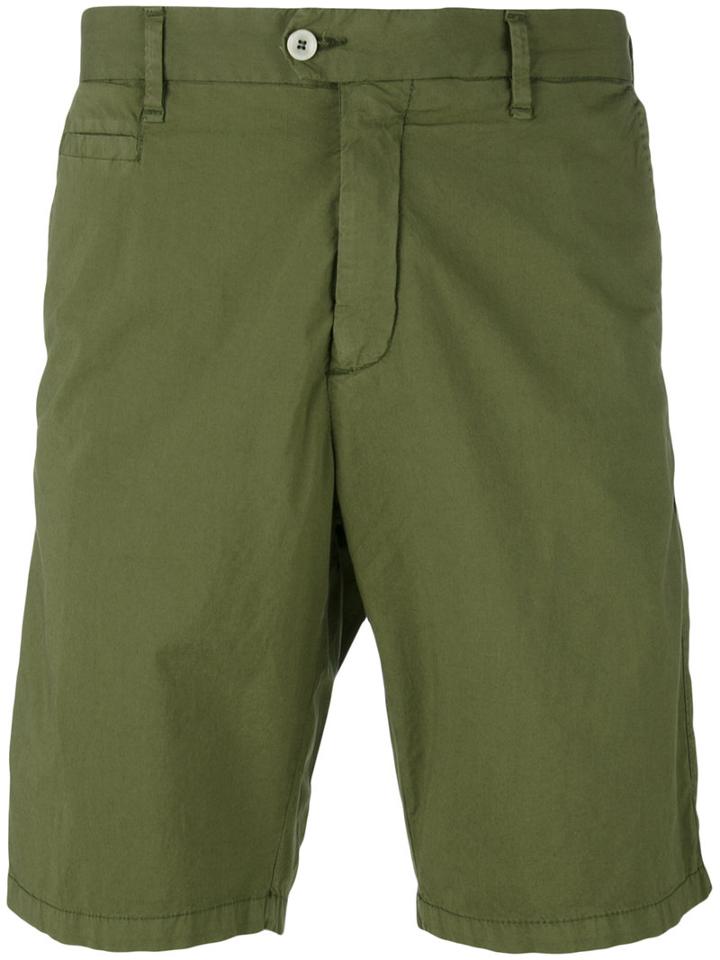 Perfection - Classic Deck Shorts - Men - Cotton/rubber - 56, Green, Cotton/rubber