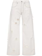 Rejina Pyo White Mia Cut Out Straight Jeans