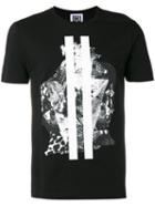 Les Hommes Urban Graphic Print T-shirt, Men's, Size: Medium, Black, Cotton
