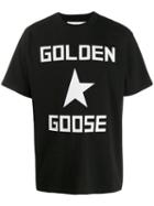 Golden Goose Logo Printed T-shirt - Black