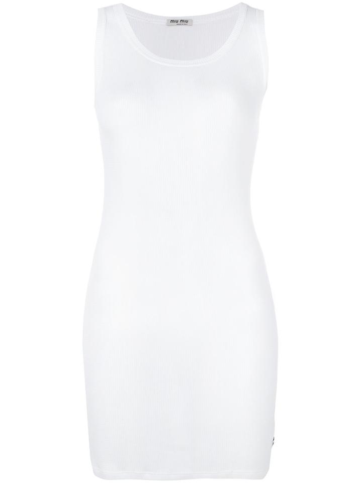 Miu Miu Long Line Tank Top - White