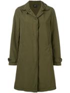 Aspesi Concealed Front Coat - Green