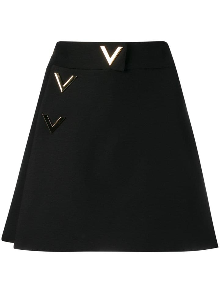 Valentino V Detailed Skort - Black