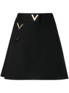 Valentino V Detailed Skort - Black