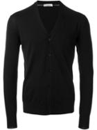 Paolo Pecora V Neck Cuff Detail Button Down Cardigan