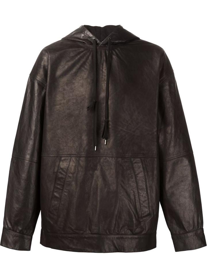 Y / Project Horse Leather Hoodie