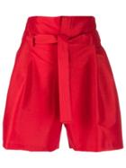 Marc Ellis Tie Waist Flared Shorts