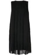 Knott Pleated Front Dress - Black