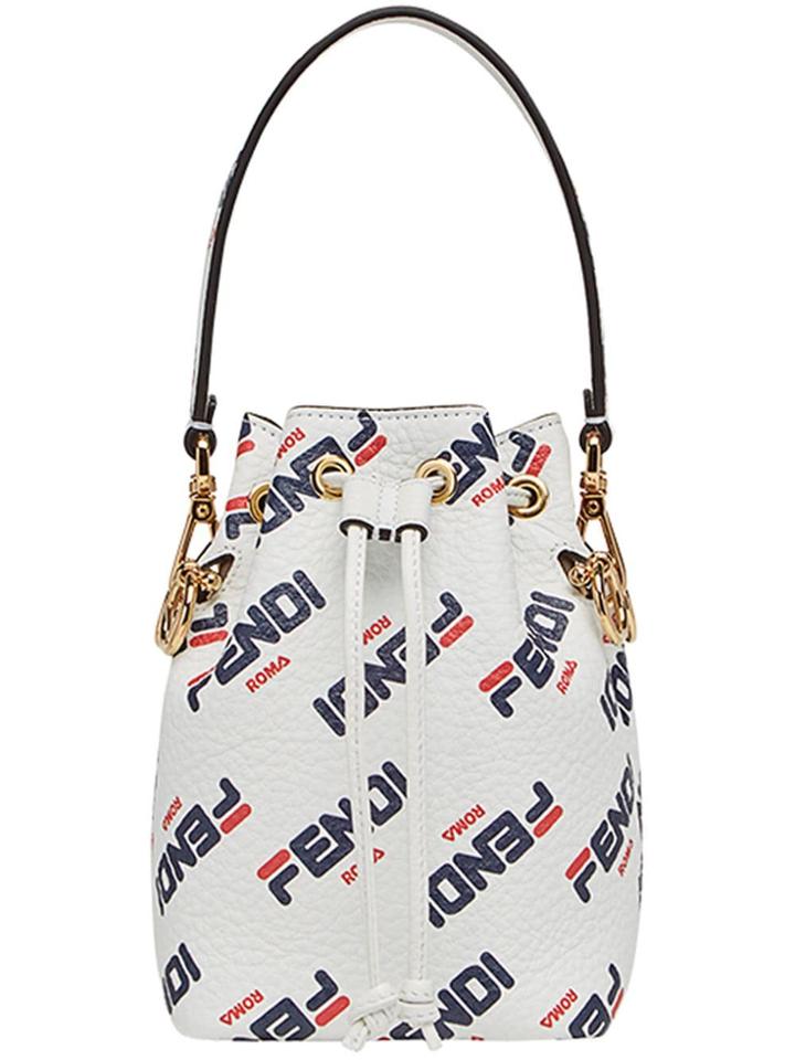 Fendi Mini Fendi Mania Mon Tresor Bucket Bag - White