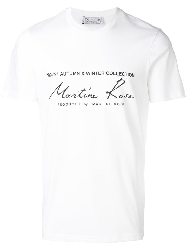 Martine Rose Printed Logo T-shirt - White