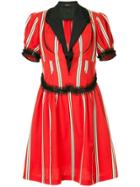 Comme Des Garçons Vintage Striped Dress - Red