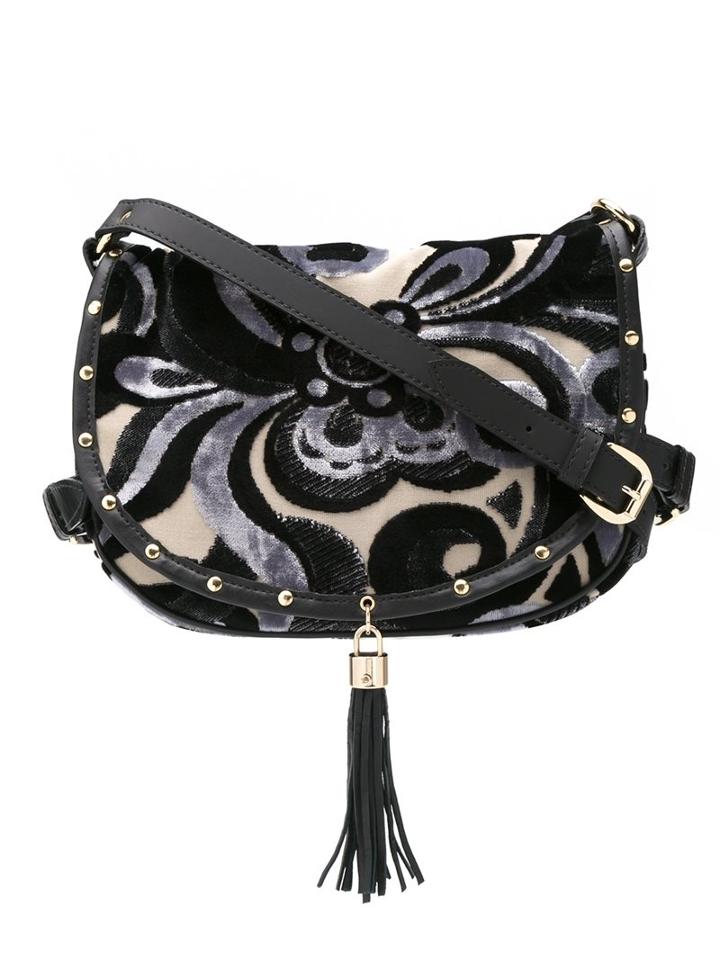 Xaa Velvet Crossbody Bag, Women's, Black, Velvet/artificial Leather