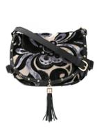 Xaa Velvet Crossbody Bag, Women's, Black, Velvet/artificial Leather