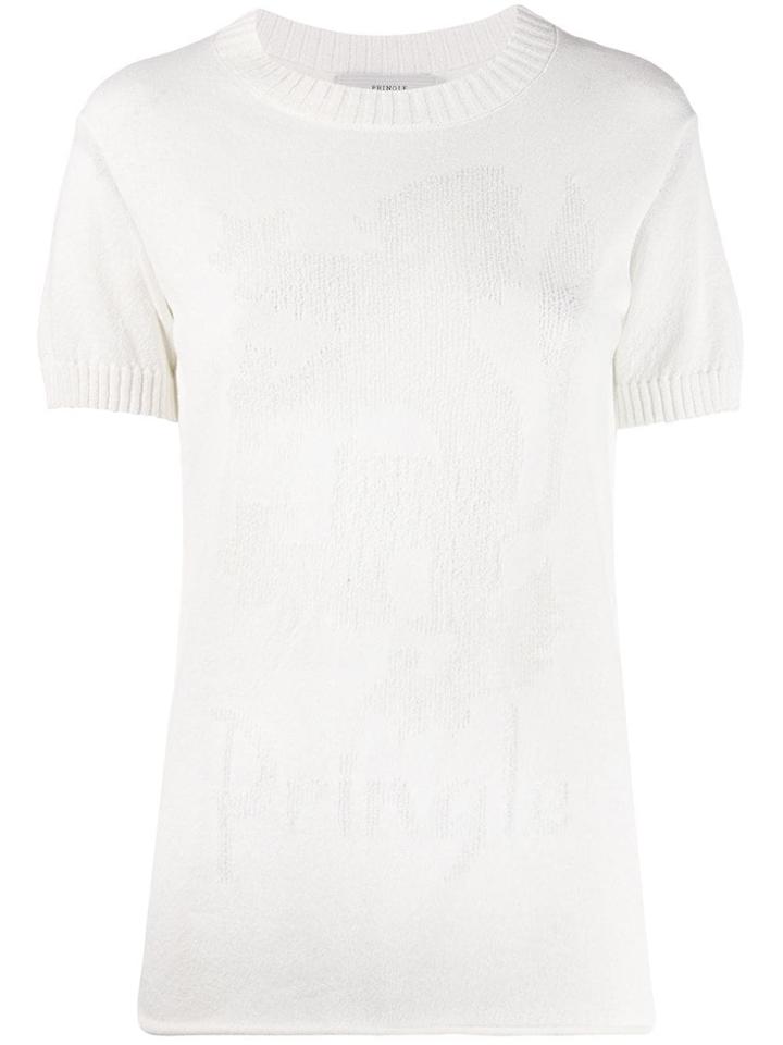 Pringle Of Scotland Logo Knit Top - White