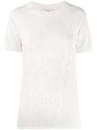 Pringle Of Scotland Logo Knit Top - White