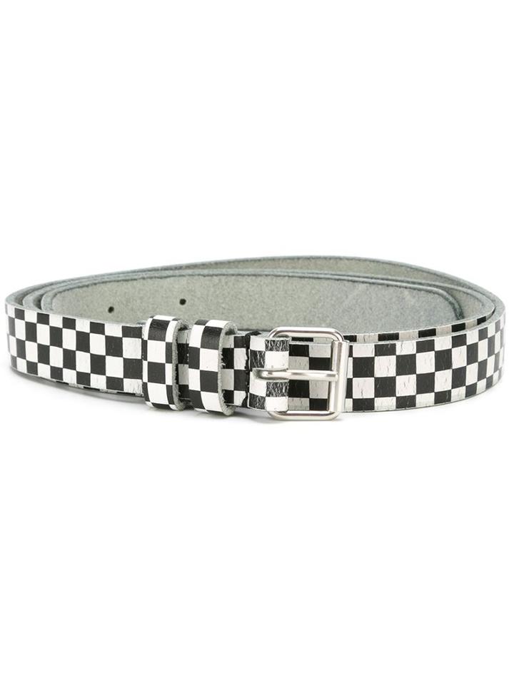 Saint Laurent Checked Print Belt