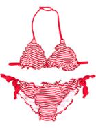 Mc2 Saint Barth Kids Striped Bikini Set - Red