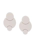 Monies Multi Circles Earring - White