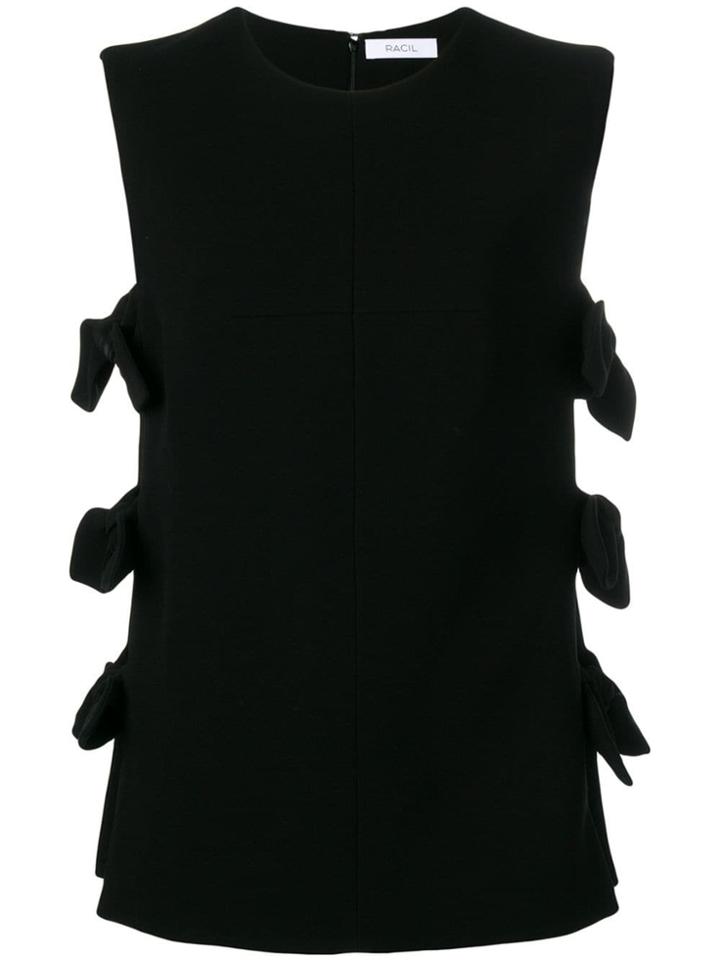 Racil Sleeveless Top With Knots - Black
