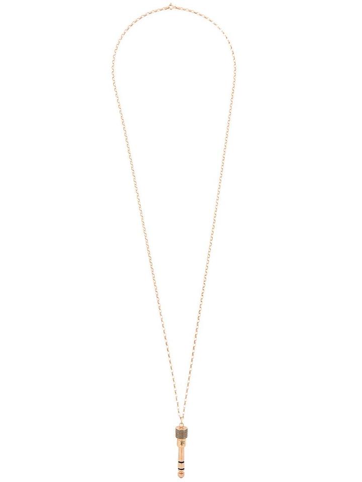 True Rocks 'jack Plug' Necklace, Adult Unisex, Metallic