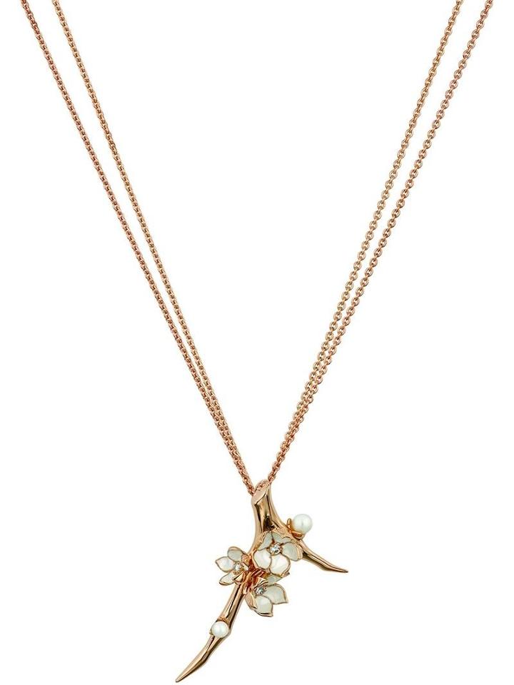 Shaun Leane 'cherry Blossom' Diamond Long Pendant Necklace