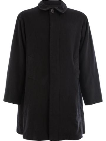 Geoffrey B. Small Concealed Front Coat - Black
