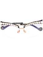 Anna Karin Karlsson Divine Lil' Something Glasses, Black, Acetate/metal