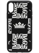 Dolce & Gabbana Crown Print Iphone X Phone Case - Black