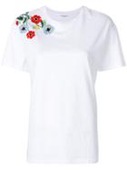 Sonia Rykiel Embroidered Floral T-shirt - White
