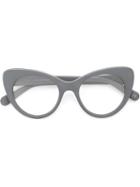 Stella Mccartney Cat Eye Frame Glasses, Grey, Acetate/metal (other)