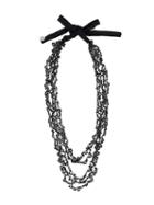 Long Necklace, Women's, Black, Maria Calderara