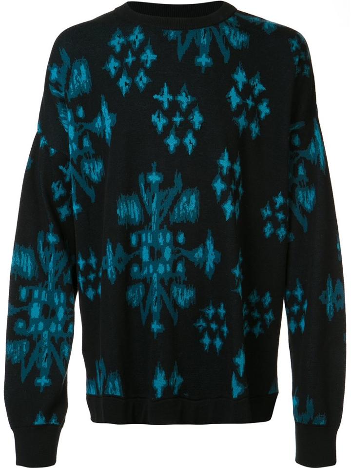 Baja East Abstract Print Sweater