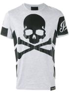 Philipp Plein - Skull Print T-shirt - Men - Cotton - Xxl, Grey, Cotton