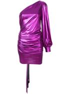 Alexandre Vauthier Asymmetric One Shoulder Dress - Pink & Purple