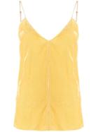 Forte Forte Ribbed Camisole Top - Yellow
