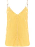 Forte Forte Ribbed Camisole Top - Yellow