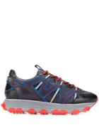 Lanvin Panelled Lace-up Sneakers - Purple