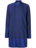 Issey Miyake Single Breasted Coat - Blue