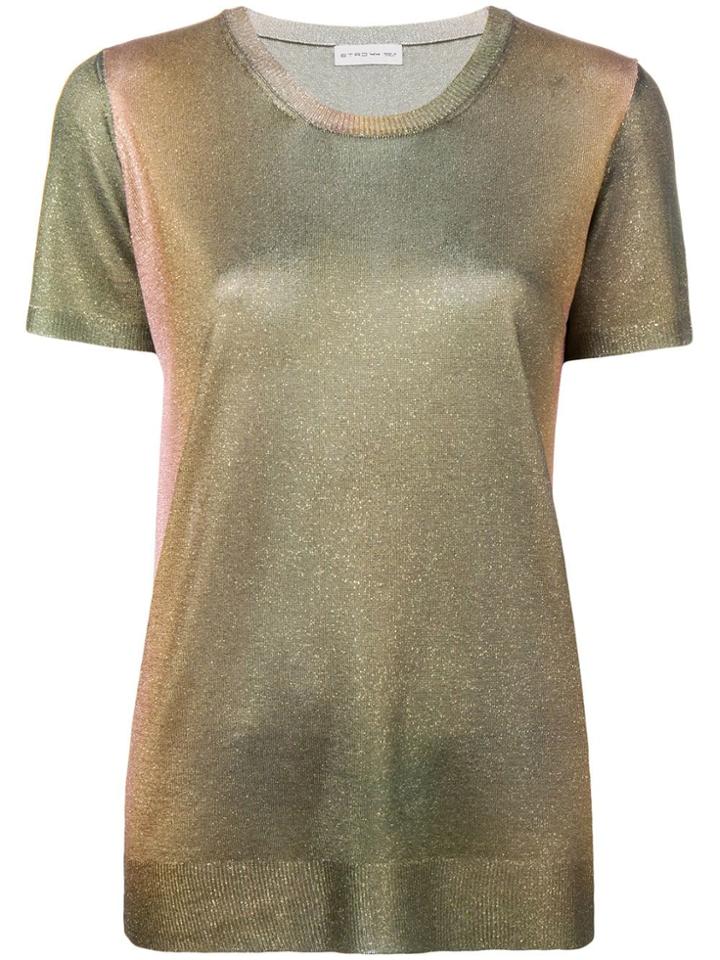 Etro Lurex Effect T-shirt - Green